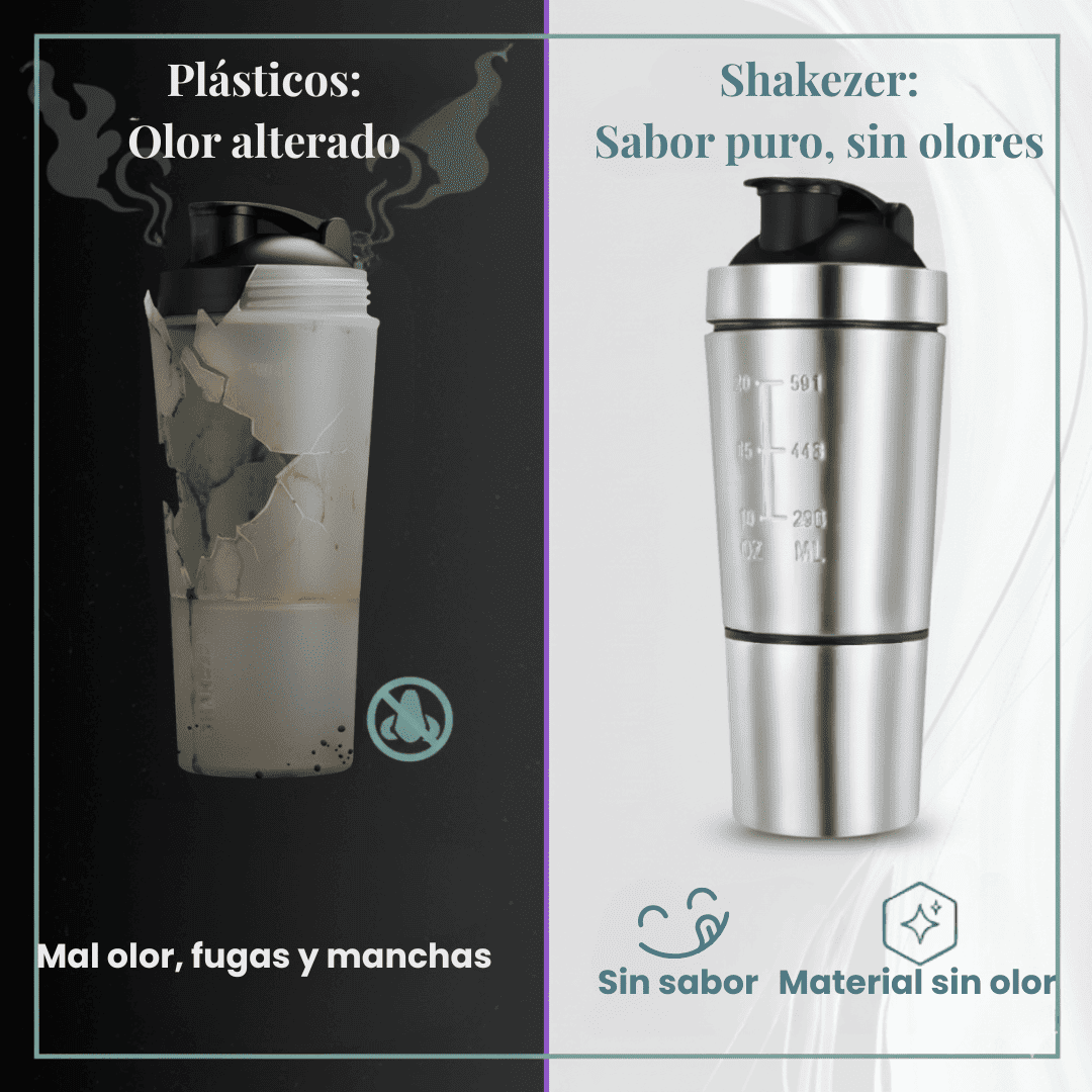 Shakezer® Mezcladora de Acero Inoxidable sin Olores